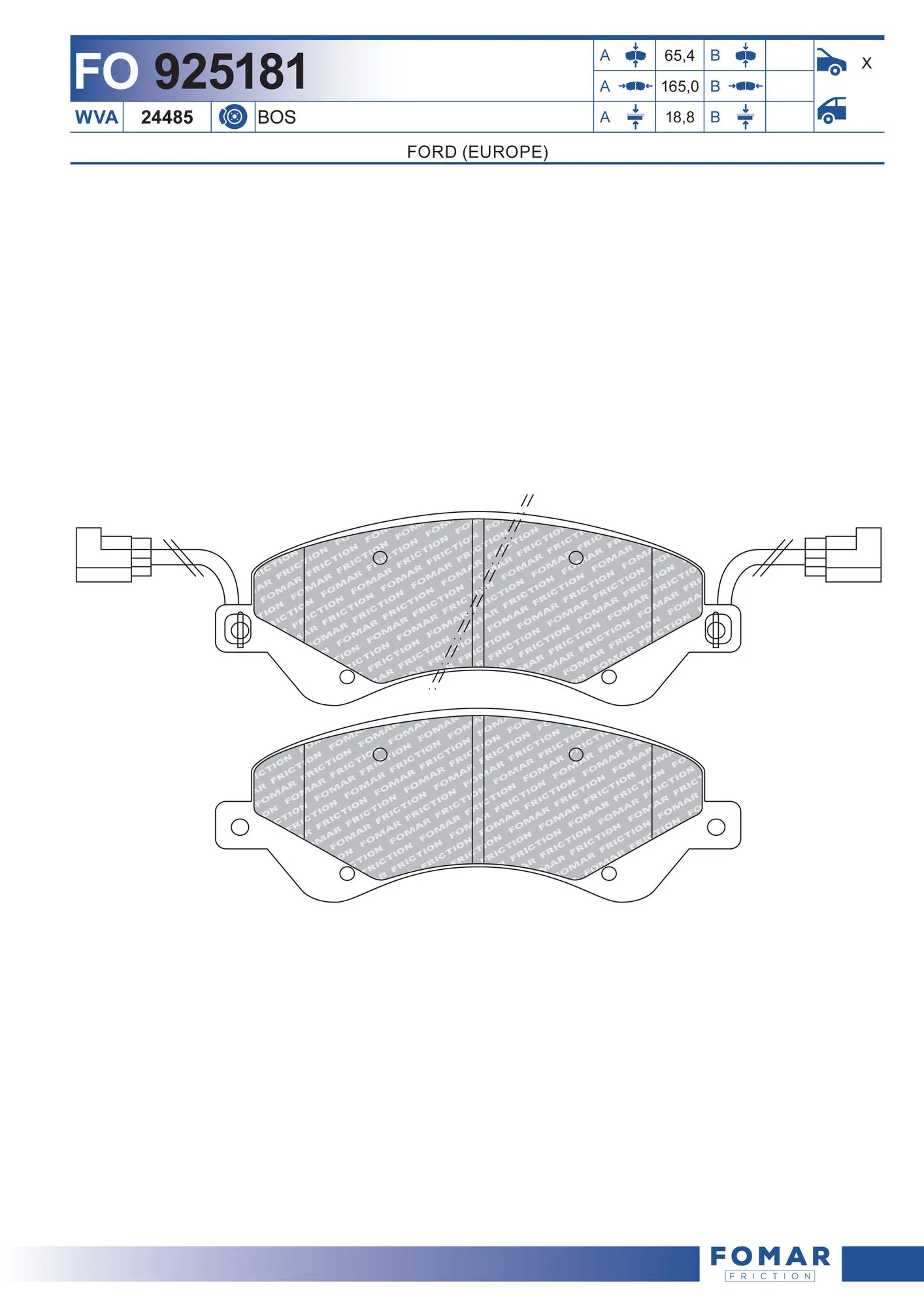 Brake Pad Set, disc brake